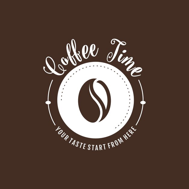 Vector coffee lovers design element vector icon with creative unique concept idea