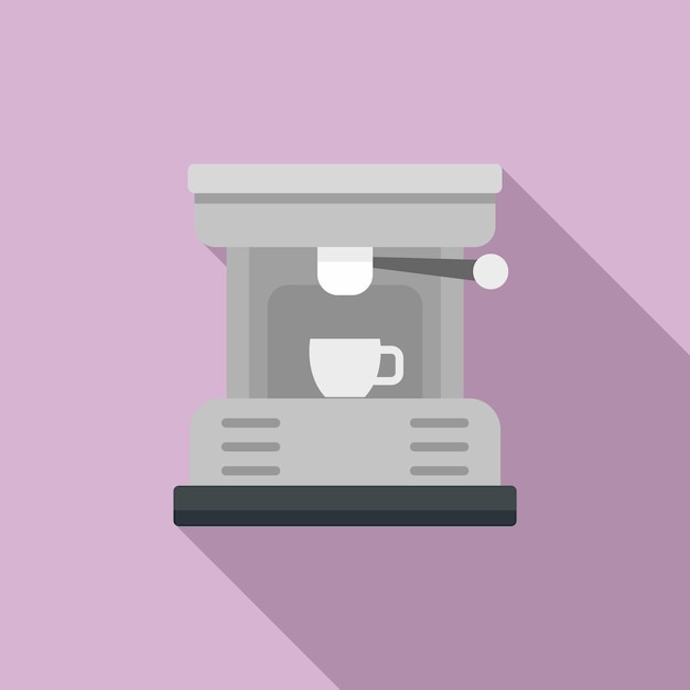 Vector coffee machine cup icon flat illustration of coffee machine cup vector icon for web design