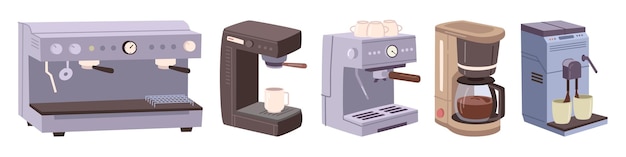 Coffee machines and makers equipment