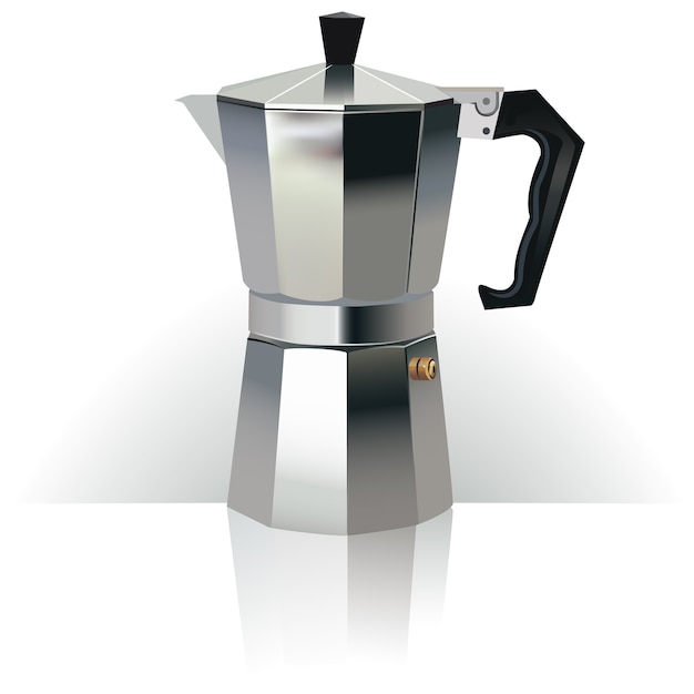 Coffee maker realistic 3d artwork