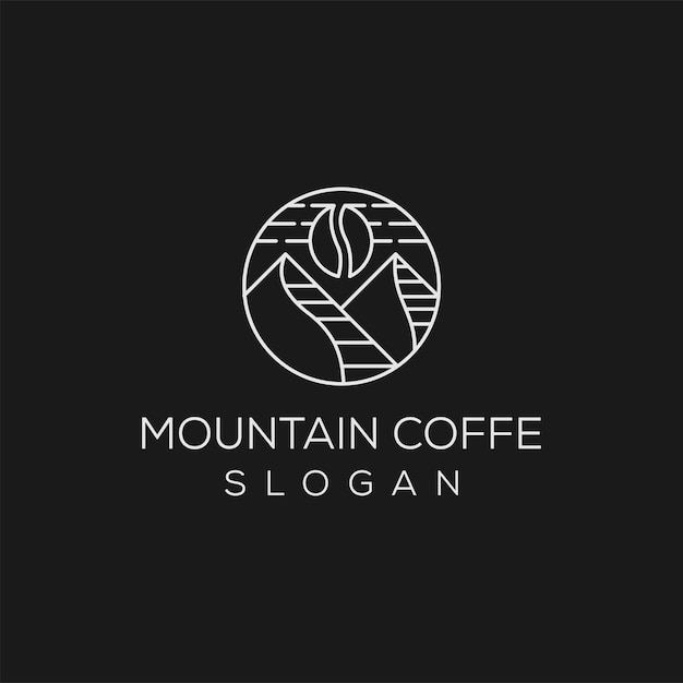 Coffee and Mountain 로고 라인