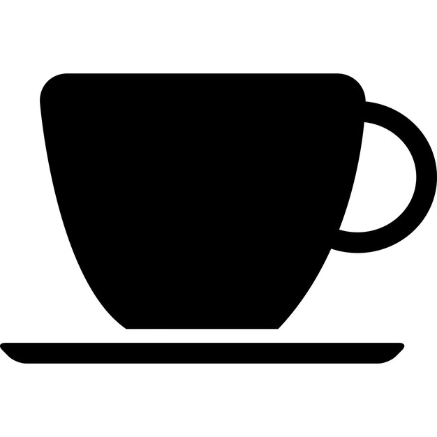 Coffee mug cartoon in icon style
