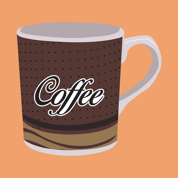 Vector coffee mug vector design coffee cup design