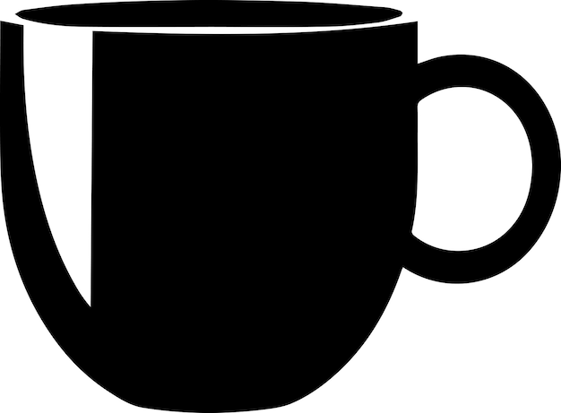 Coffee mug vector silhouette illustration 3