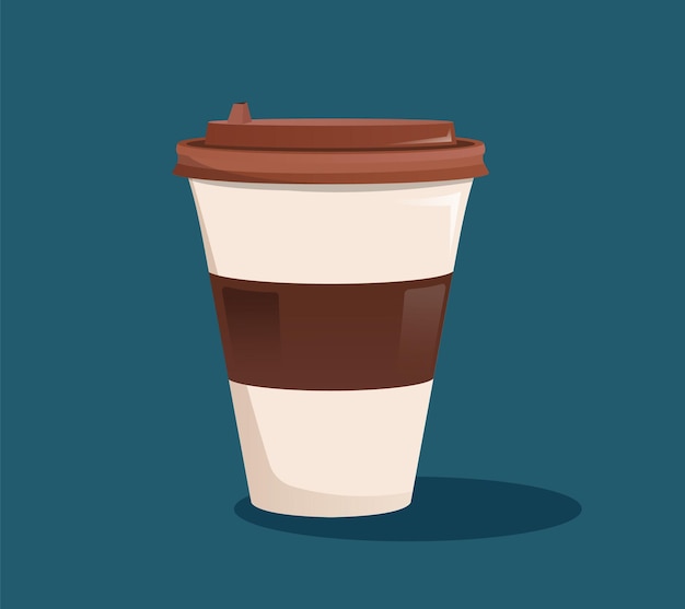 紙コップのベクトル図のコーヒー