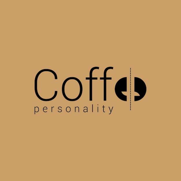 Vector coffee personality