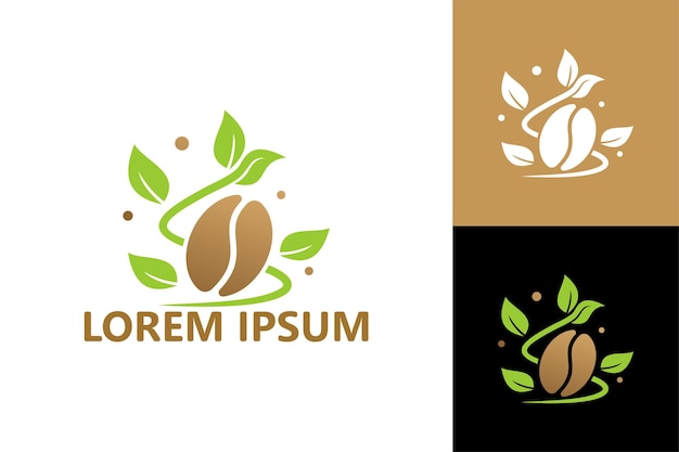 Coffee plant logo template design vector