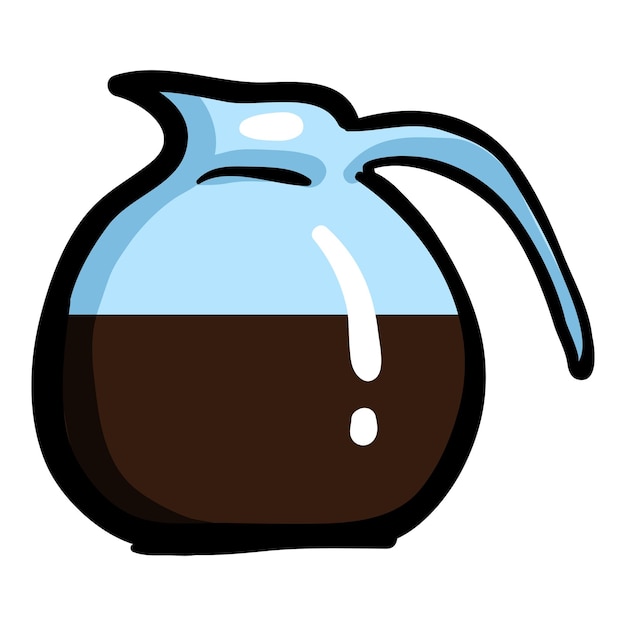 Coffee Pot Hand Drawn Doodle Icon