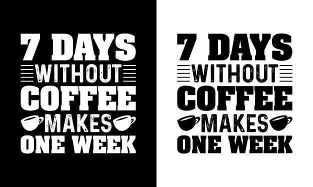 コーヒーの引用 T シャツのデザイン、タイポグラフィ