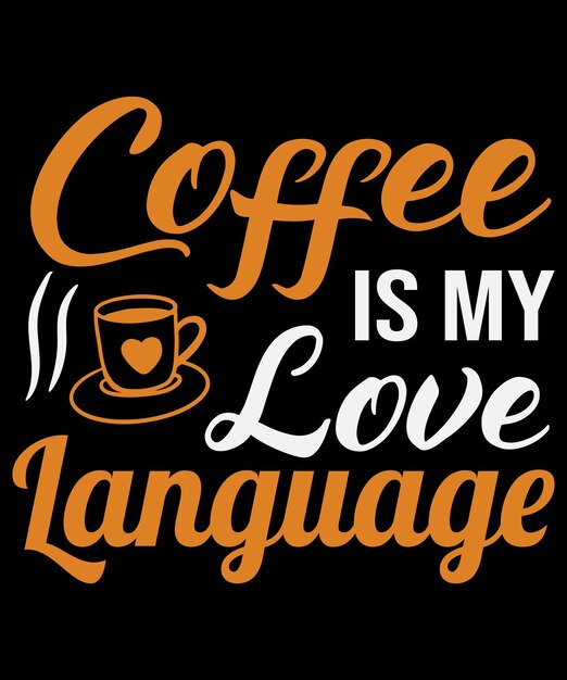 Coffee quotes typography t shirt design with editable vector graphic