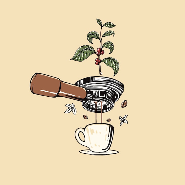 coffee roasted vintage logo