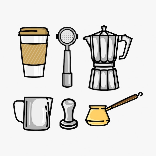 Collezione di caffè set vettoriale