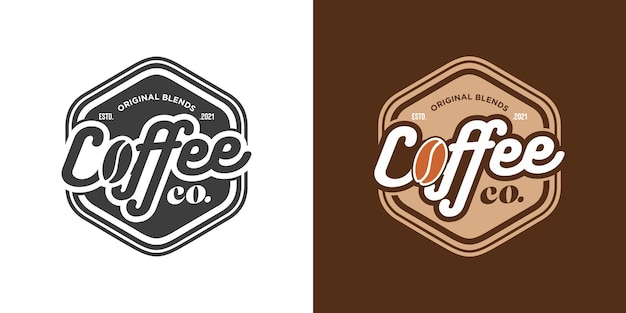 Coffee shop badge in vintage style