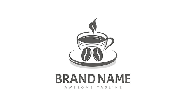 Vector coffee shop cafe logo template