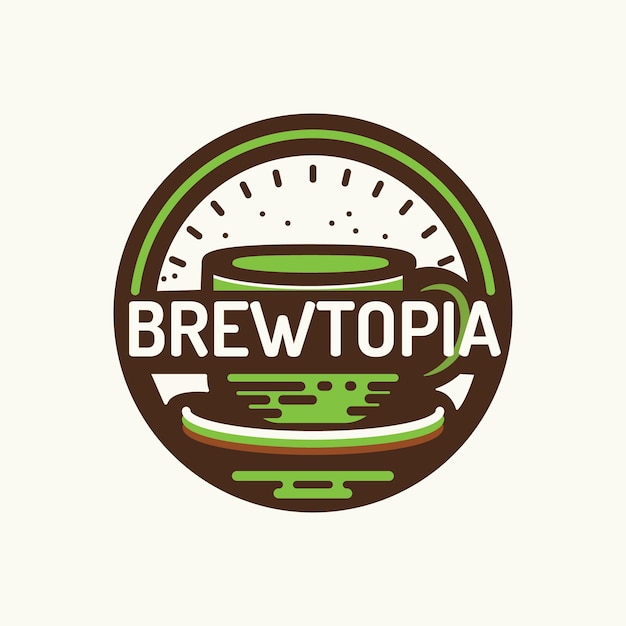 Modello di progettazione vettoriale del logo del concept della caffetteria