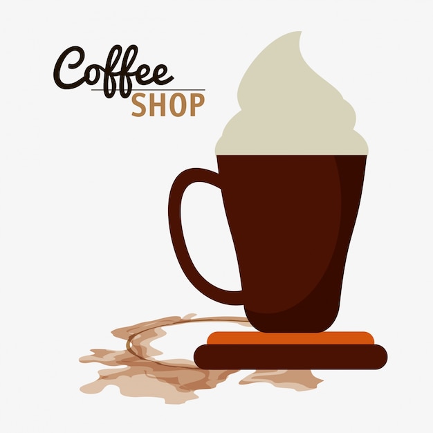 Coffee shop cream espresso cream