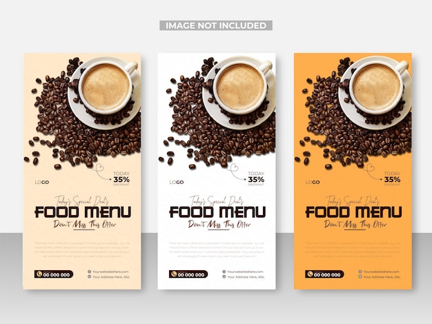 Coffee Shop dl flyer design or Black coffee rack card design