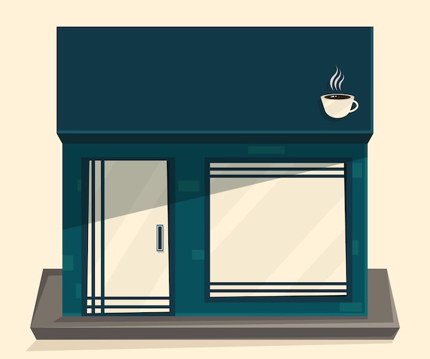 Coffee shop illustration vector