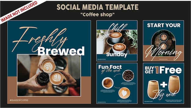 Coffee shop instagram template