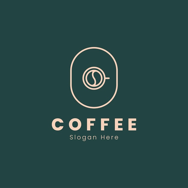 coffee shop line art outline logo barista logo