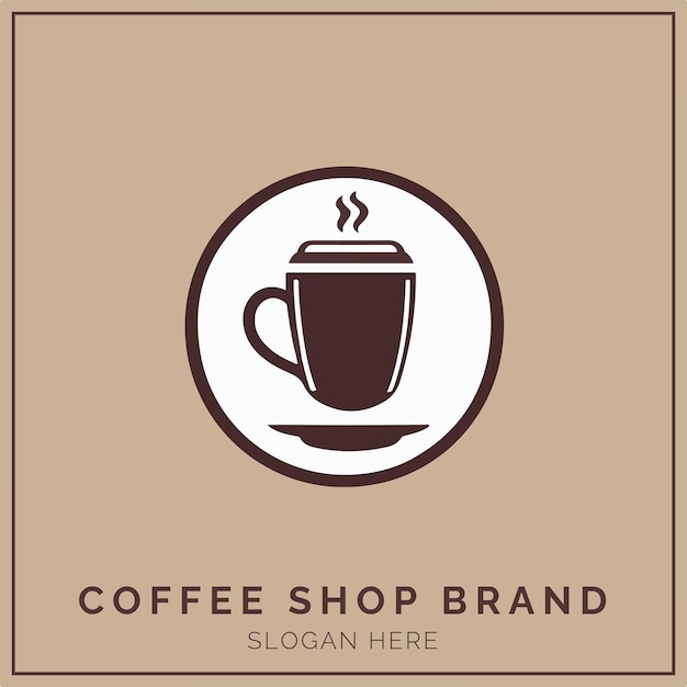 Coffee Shop Logo Concept for Company and Branding