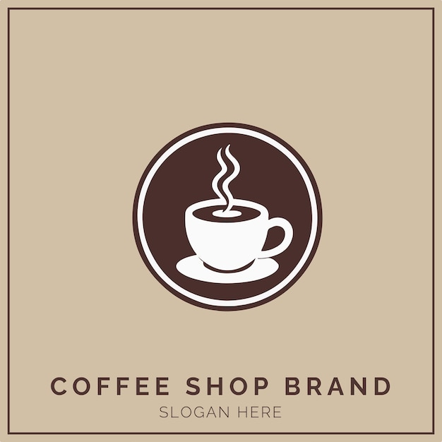 Coffee Shop Logo Concept for Company and Branding