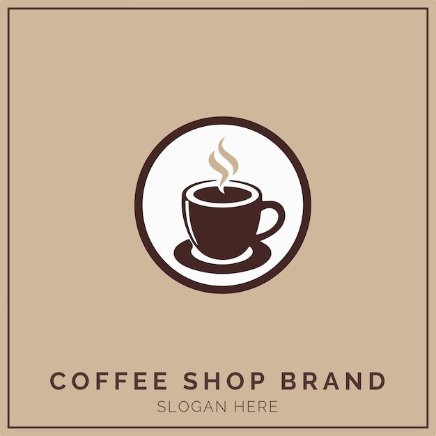 Coffee Shop Logo Concept for Company and Branding