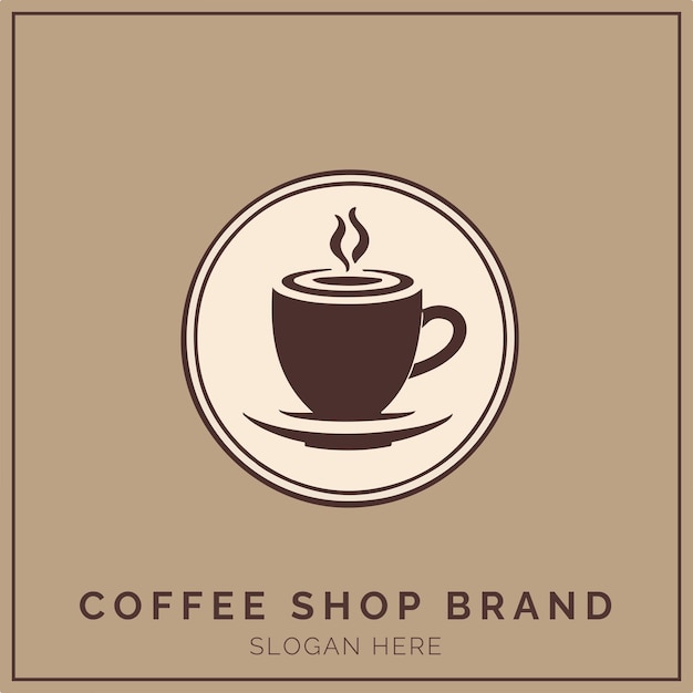 Coffee Shop Logo Concept for Company and Branding