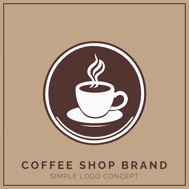 Coffee Shop Logo Concept for Company and Branding