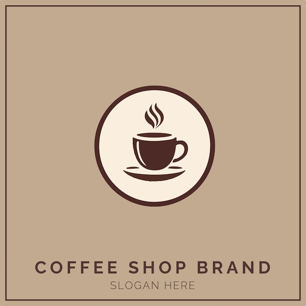 회사 및 브랜딩을 위한 커피숍 로고 개념
