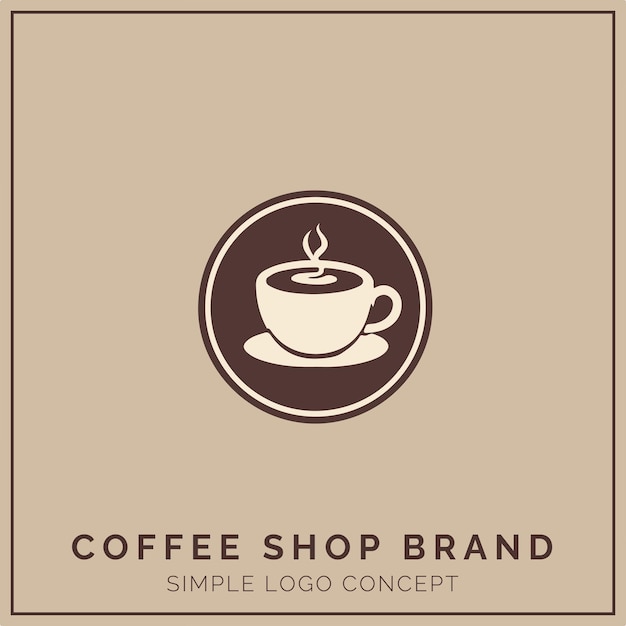 Coffee Shop Logo Concept for Company and Branding