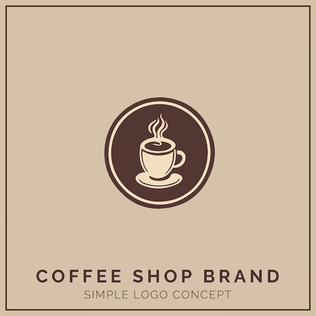 Coffee Shop Logo Concept for Company and Branding