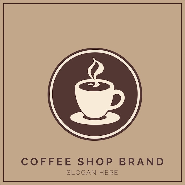 Вектор Концепция логотипа кофейни для компании и брендинга