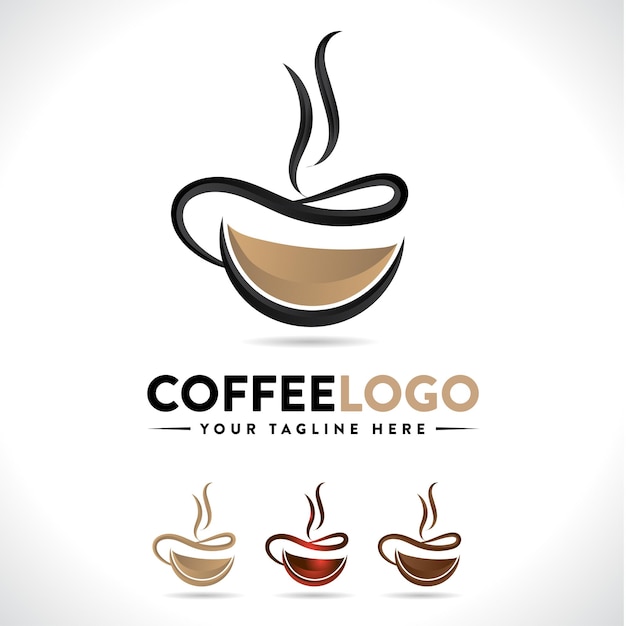 コーヒー ショップのロゴ デザイン コーヒーのベクトルのロゴ