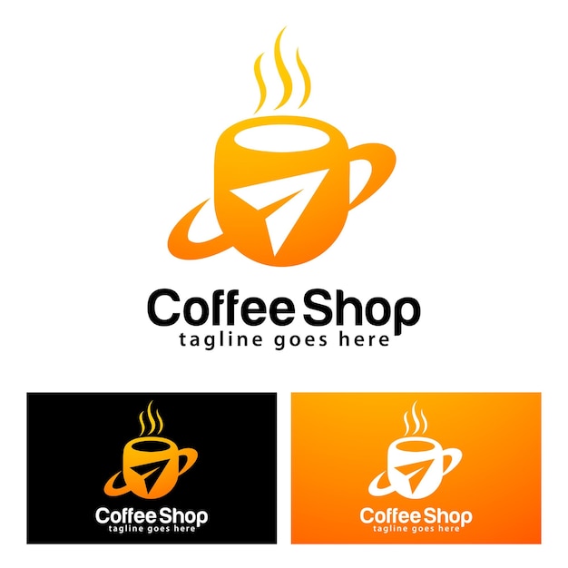 Coffee shop logo design template