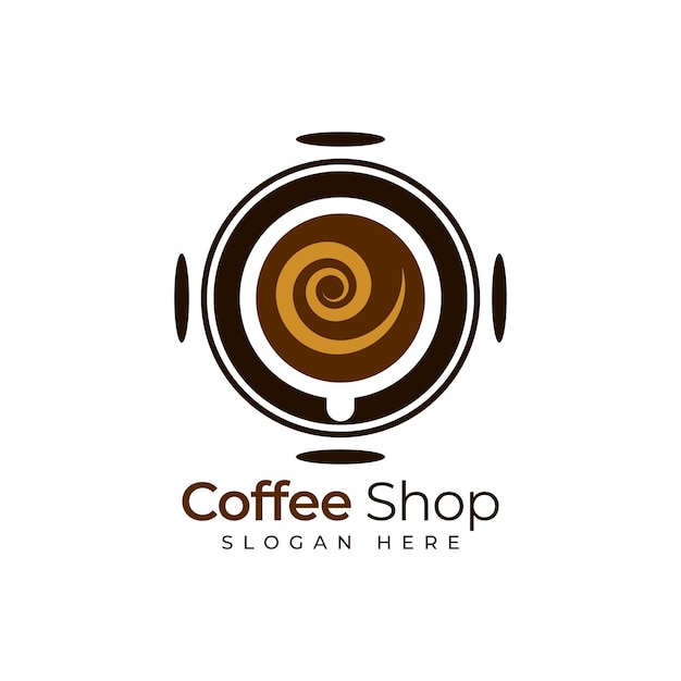 Design del logo della caffetteria