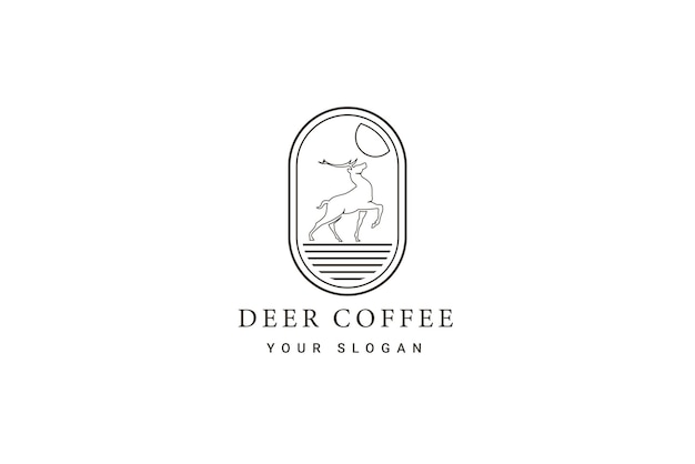 Кофейня Логотип Значок Векторные Иллюстрации