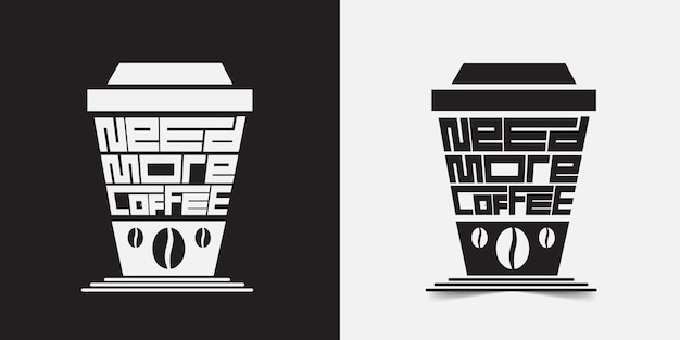 Coffee shop logo template design