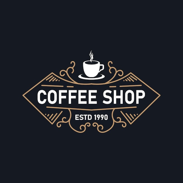 coffee shop logo template vector illustration coffee shop logotype