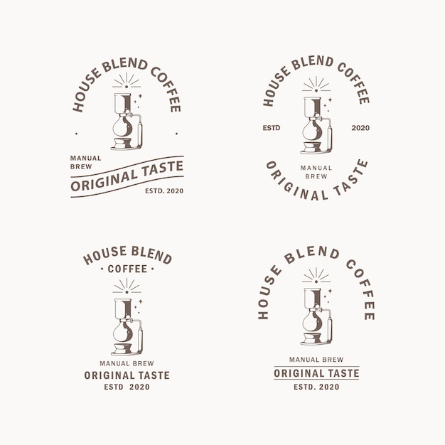 Coffee shop logo template