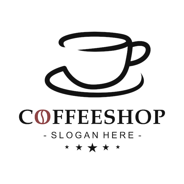 Coffee shop logo template