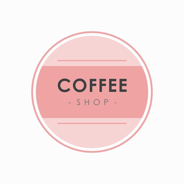 Coffee shop logo template