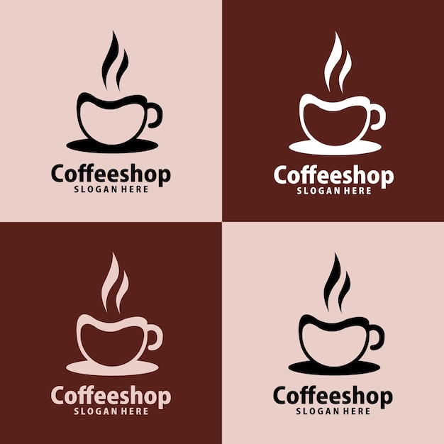 Coffee shop logo template