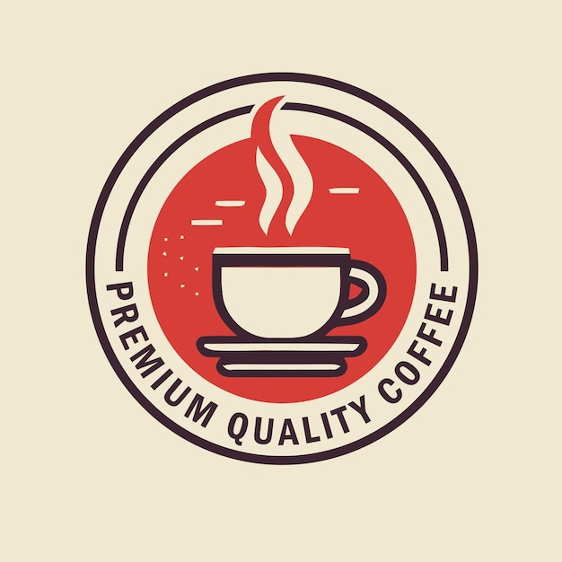 Vettore del logo della caffetteria