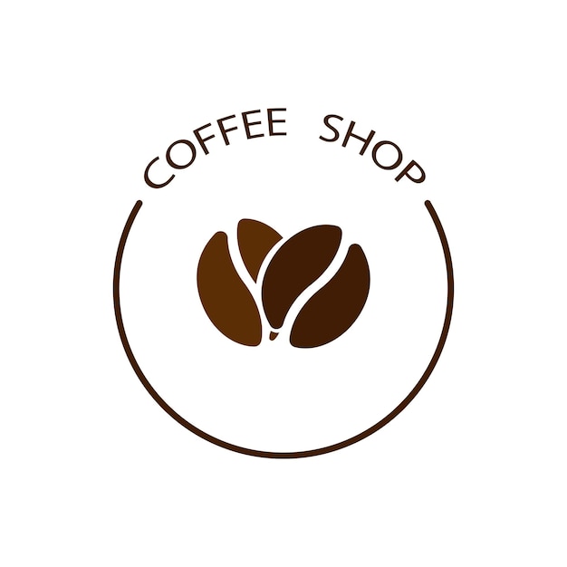 Coffee shop logo in vintage style