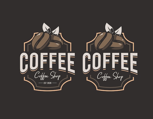 Vector coffee shop logo