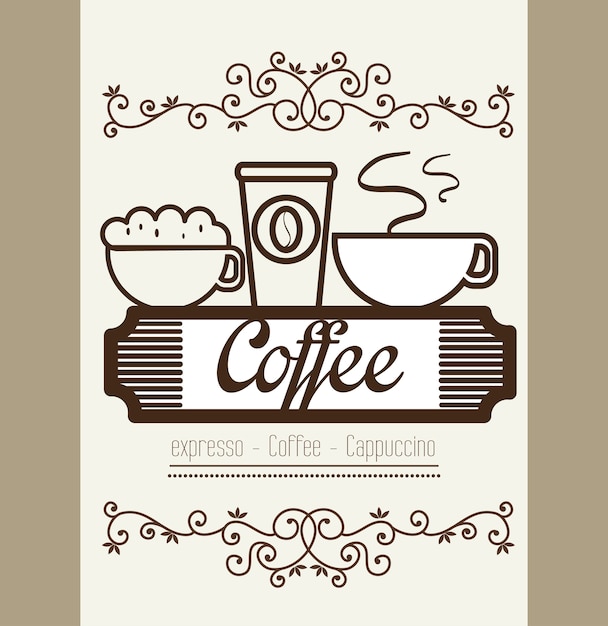 コーヒーショップの店のカバー