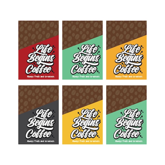 coffee shop template design vector banner and template