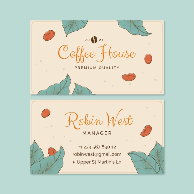 Coffee shop template design