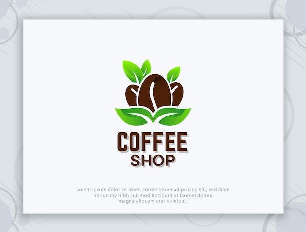 Vector coffee shop vector logo design